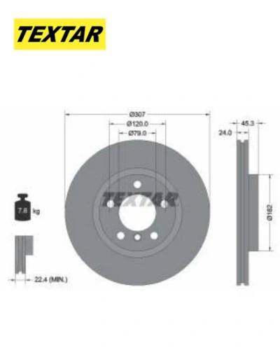 طقم طنابير امامى R60S - تيكستار