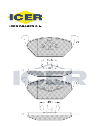 طقم تيل لقم امامى  - A5/- جيتا - ICER