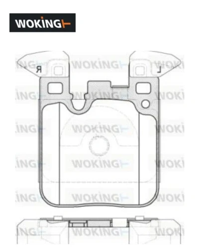 طقم تيل خلفى F30 M مربع - وكينج